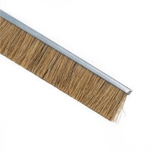 Customized Metal Channel Sealing Cleaning Sisal Horse Hair Strip Brush