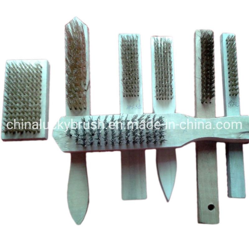 320mm Or350mm Length Wooden Handle Steel Wire Brush (YY-655)