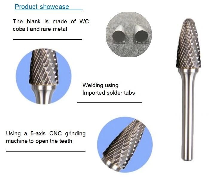 Caride Burrs for Nonferrous Metals with Excellent Endurance