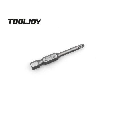 Popular Single Head 1/4&quot; Hex Shank Magnetic pH1 pH2 pH3 Philips Head Screwdriver Bits