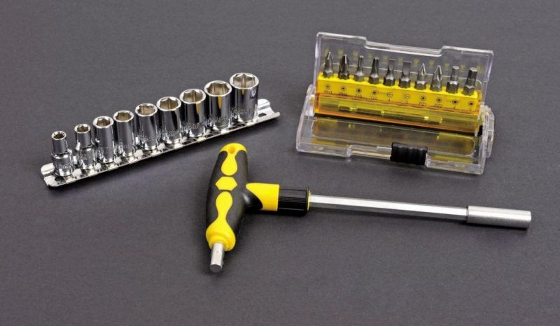 Hand Tools 21PCS Cr-V Steel Screwdriver Bit & Carbon Steel Socket Set