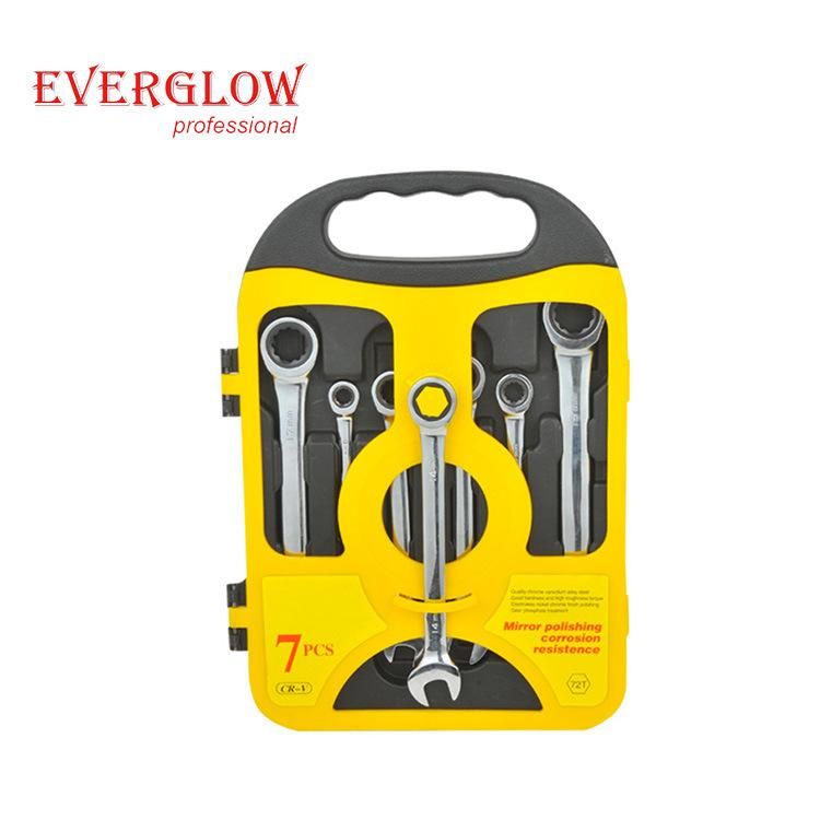 Double End Combination Wrench Set Vehicle Multi Purpose Wrench Spanner Tool Sets with Cloth Bag Packing