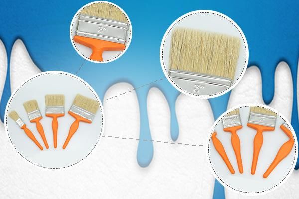 Cheap and High Quality Wooden Handle Wholesale Paint Brushes for Decorating