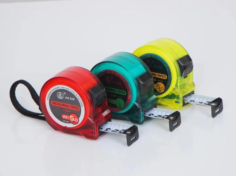 High Quality Transparent Color Steel Tape Measure Can Be Customized Color