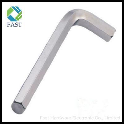 Made in China Nickel Plated L Shaped Hex Allen Key with Flat Point