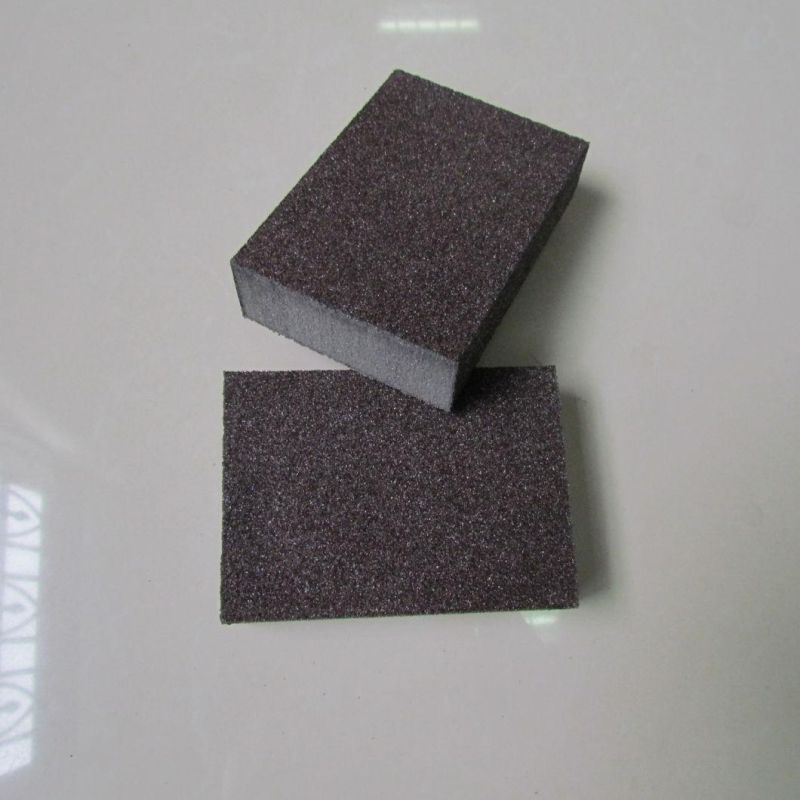 High Quality Four Side Abrasive Polishing Sponge Scrubber