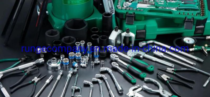 Machine Automotive Repair Tool Set 24PCS Blue Ratchet Wrench with Sockets Kit Set in Plastic Toolbox