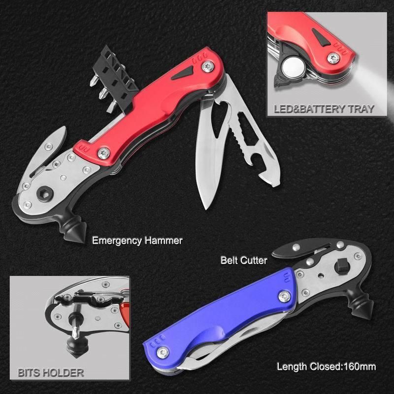 High Quality Multifunction Survival Hammer Multi Tool (#8442AMF)