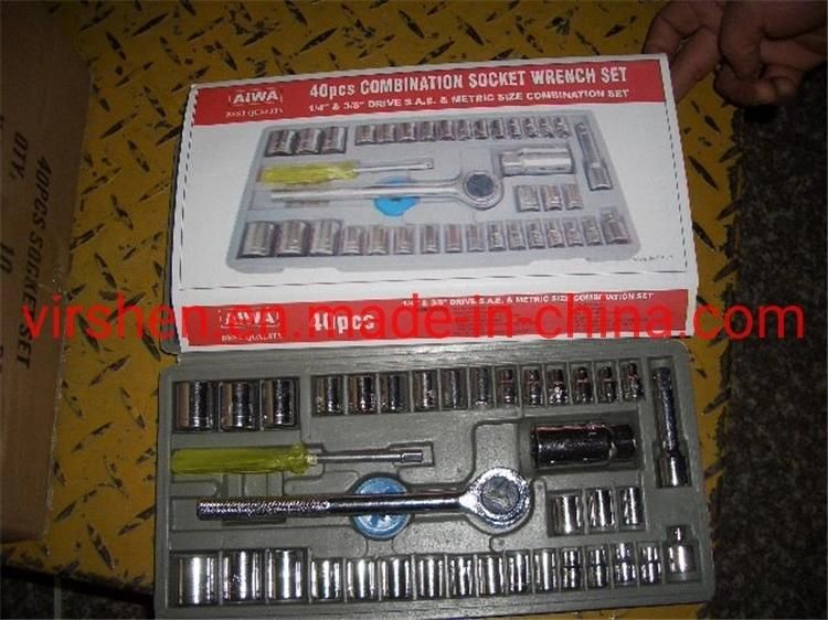 Drive 40 Piece Socket Wrench Set with Spark Plug Socket