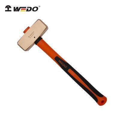 WEDO Non-Sparking Hammer (German Type) Beryllium Copper Sledge Hammer Fiberglass Handle