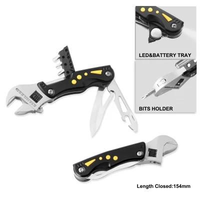 Multifunction Wrench Multi Function Tool with LED Flashlight (#8438AM)
