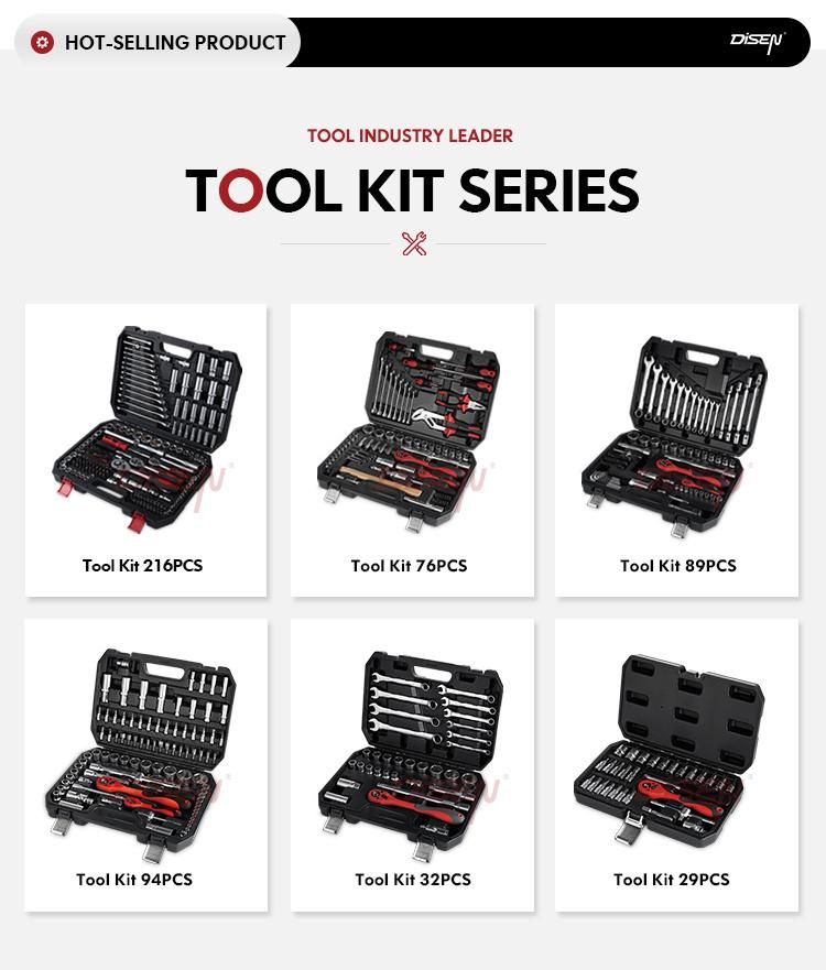 76 PCS Hand Tools Bit Set, Professional Wrench Tool Set