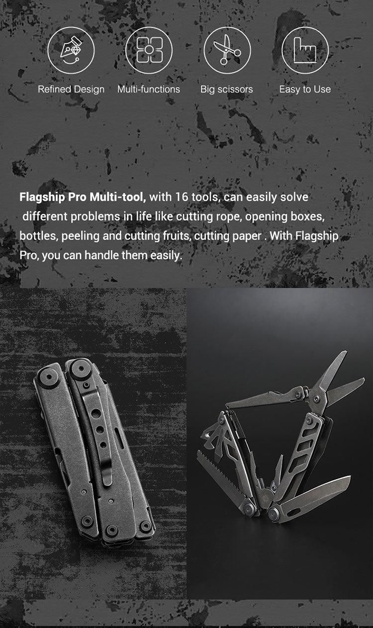 Nextool Flagship Pro Pliers Stonewashed Multitool for Outdoor Camping Tool