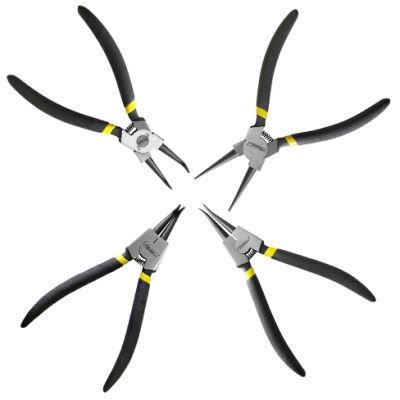 Hand Tools 4PCS Circlip Pliers Set 7&quot; OEM DIY Decoration