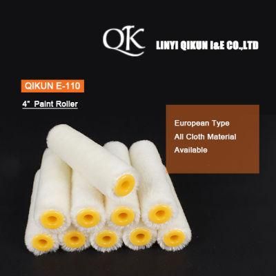 E-110 Hardware Decorate Paint Hand Tools Acrylic Pure Color 4&quot; Paint Roller