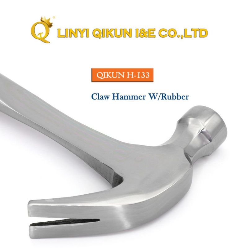 H-124 Construction Hardware Hand Tools British Type Claw Hammer with Fiberglass Handle