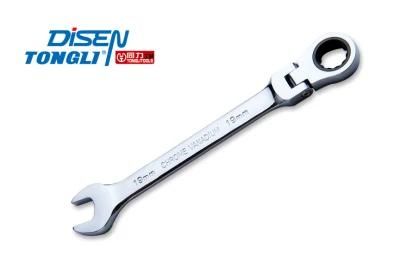 Hardend Hand Tool Flexible Ratchet Wrench Mirror Finished