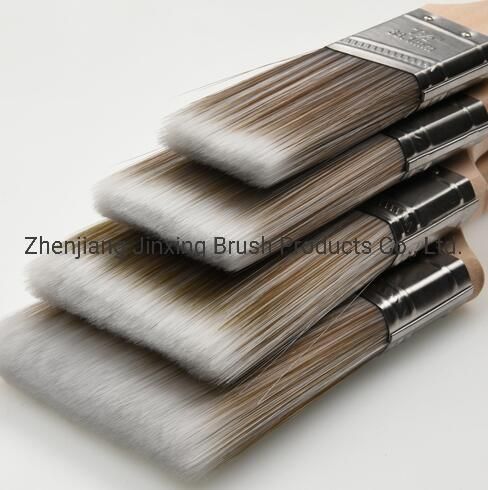 Paint Brush, Flat Brush Synthetic Filament, Beech Wood