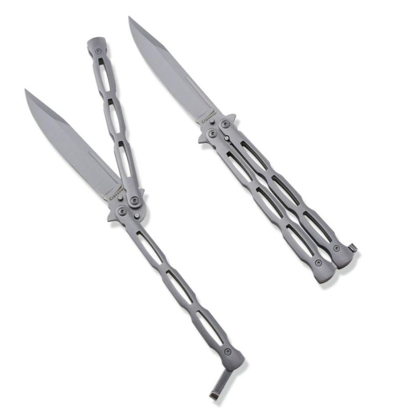 Survival Knife with Automatic Knife Blade and Saw
