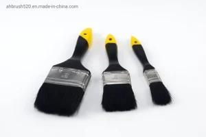 The Latest Version of 2020 Factory Wholesale Hot Sale Cheap High Quality Yellow Plastic Silk Paint Brush with Black Plastic Handle