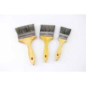 Hot Sale Bristle Brush Wire Yellow Wooden Handle Paint Brush for Decoration