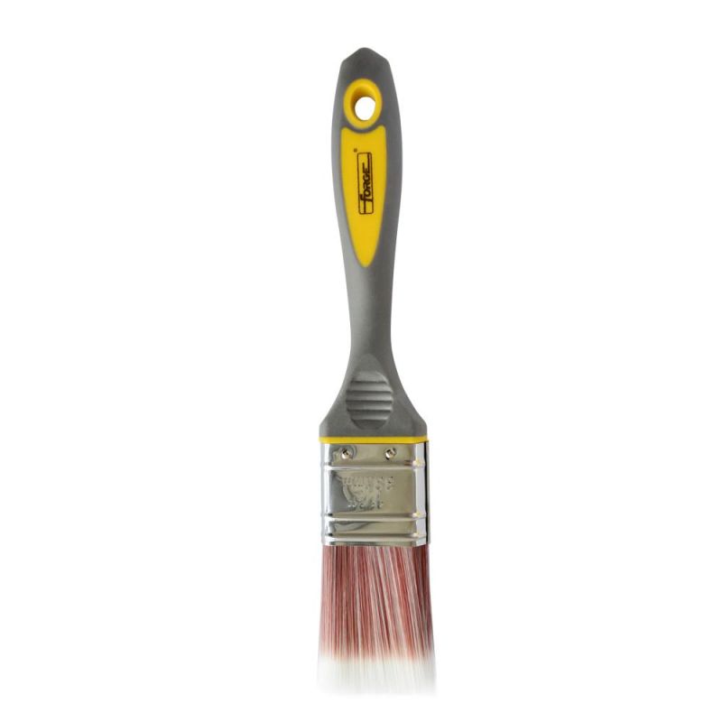 1.5" Painting Tools Paint Brush with Sharpened Synthetic Bristles and TPR Handle