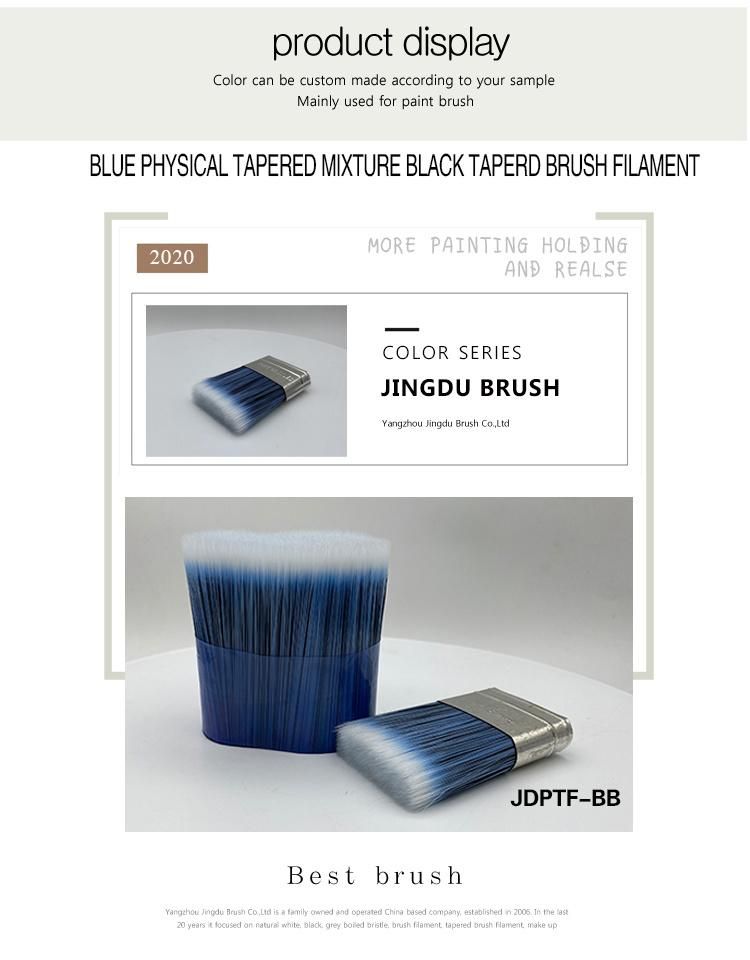 Blue Physical Tapered Mixture Black Brush Filament Jdptf-Bb