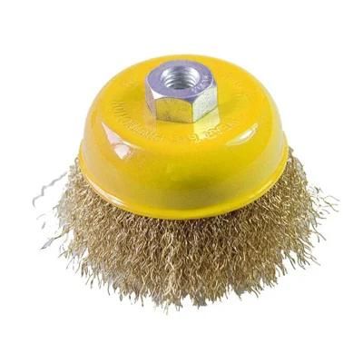 4&quot; (100mm) Crimped Wire Steel Cup Brush with Nut