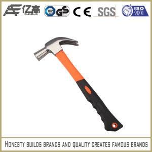 Customized Drop Forged Full Polished Claw Hammer with Fiberglass Handle