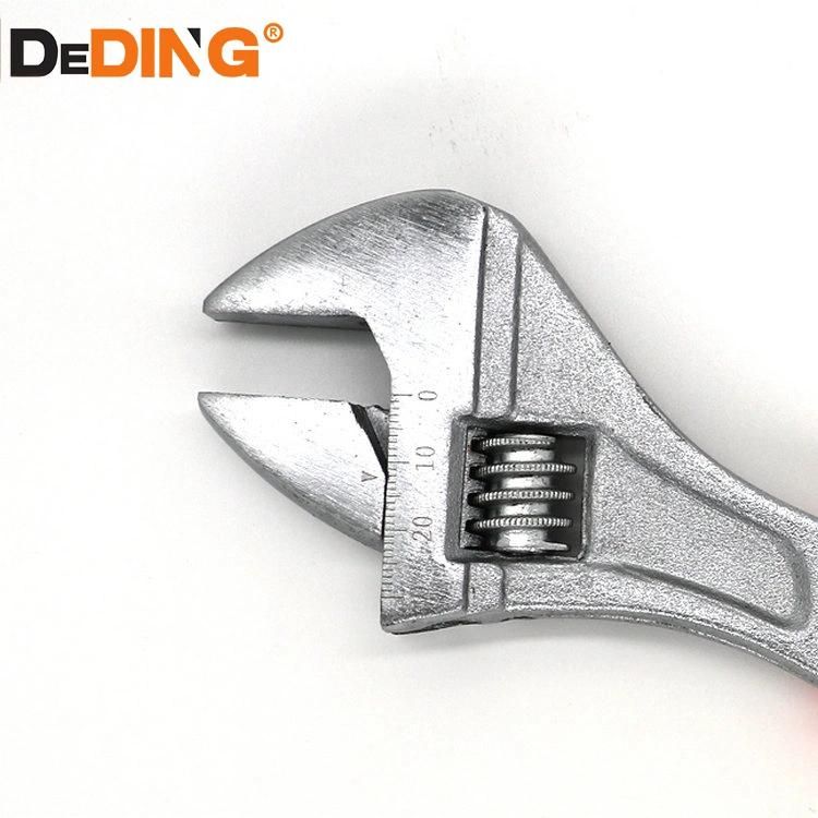 PVC Handle Thread Steel Chrome Plated Adjustable Spanner