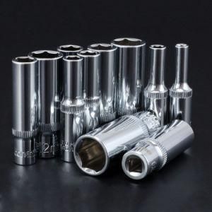 Factory Supply Chrome Vanadium Drive Socket 1/4&quot; 4-14mm Socket Wrench