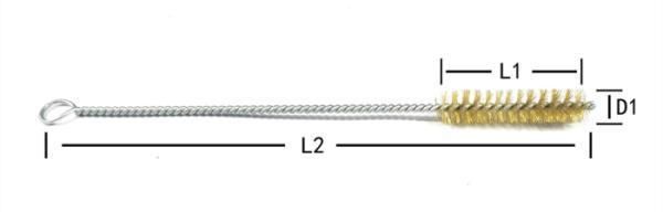 Handheld Brass Wire Tube Brushes