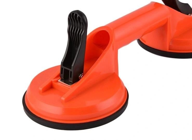 Vacuum Two Suction Cups Holder Lifter Rubber Glass Sucker