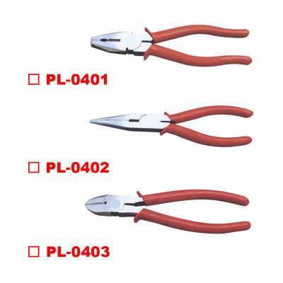 American Type Combination/Diagonal Cutting/Long Nose Pliers Single Color Handle