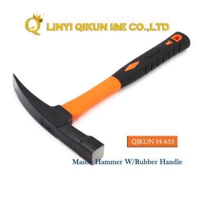 H-655 Construction Hardware Hand Tools Mason Hammer with Plastic Coated Handle
