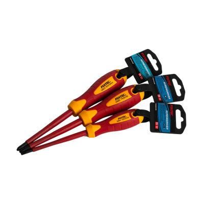 Fixtec Electrician Safety CRV Insulated Slotted Phillips Pozidriv Screwdriver Professional Hand Tools