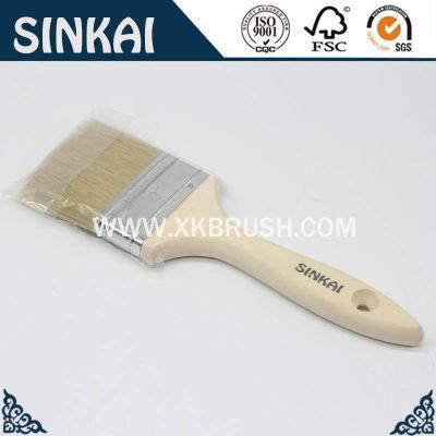 Natural Bristle Flat Brush America Style Paint Brush