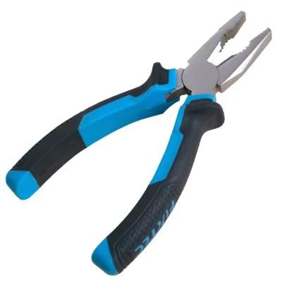 Fixtec Hand Tools 8&quot;CRV Combination Cutting Pliers with TPR Handle