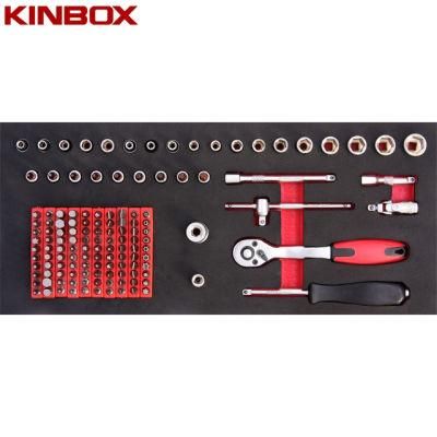 Kinbox Professional Hand Tool Set Item TF01m153 1/4 Socket Set