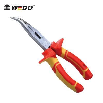 Wedo High Quality Insulated Round 45 Degree Bent Injection Pliers