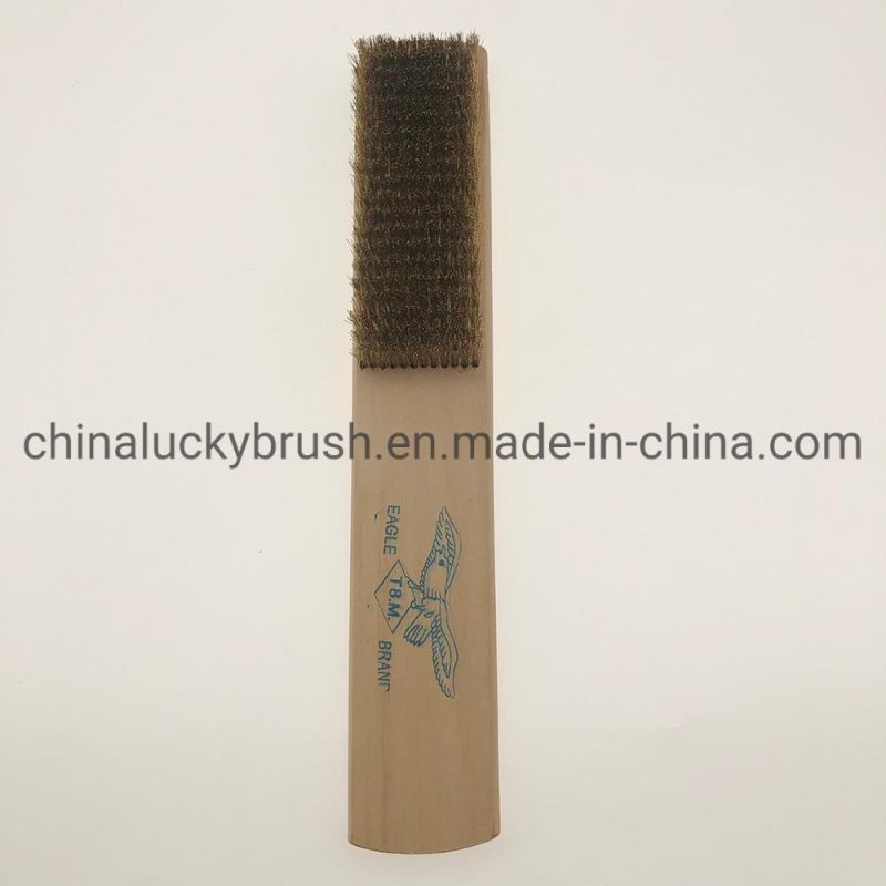 Wooden Handle Brass Wire Cleaning or Polishing Brush (YY-951)