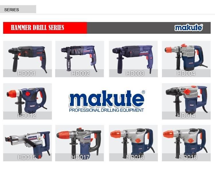 Makute Electric Hammer Drill 26mm 800W Rotary Drilling Breaker