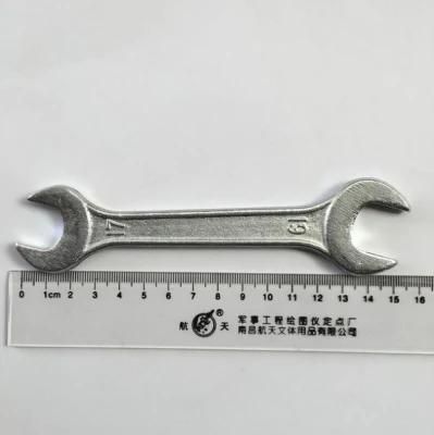 Galvanized Forging Wrench Double End Manual Open End Solid Wrench