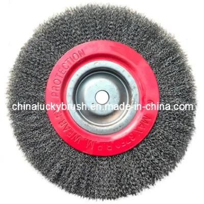 250mm Black Steel Wire Circular Wheel Brush (YY-051)