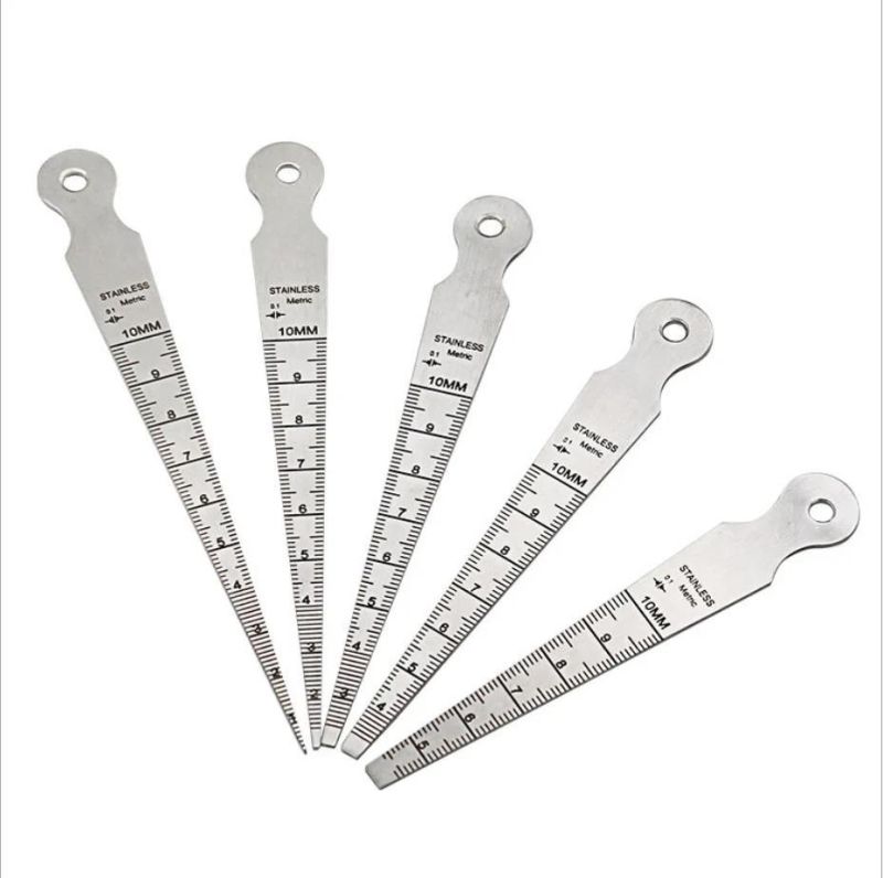 1-10mm Stainless Steel Triangle Wedge Taper Bore Feeler Gauge