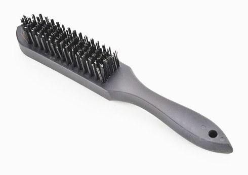 Long Wood Handle Steel Wheel Brush Stainless Steel Wire Brush