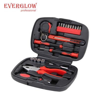 General Household Hand Tool Kit with Plastic Storage Case