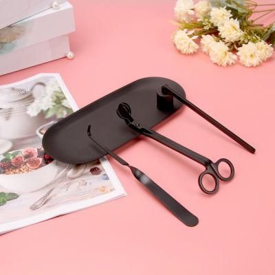 Candle Accessories Set with Candle Wick Trimmer and Snuffer Dipper Tray