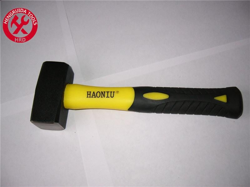 High Carbon Steel Fibre Glass Handle Stoning Hammer