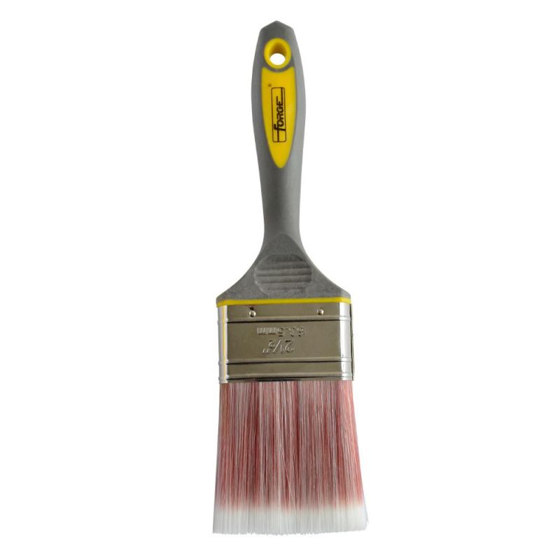 2.5" Painting Tools Paint Brush with Sharpened Synthetic Bristles and TPR Handle